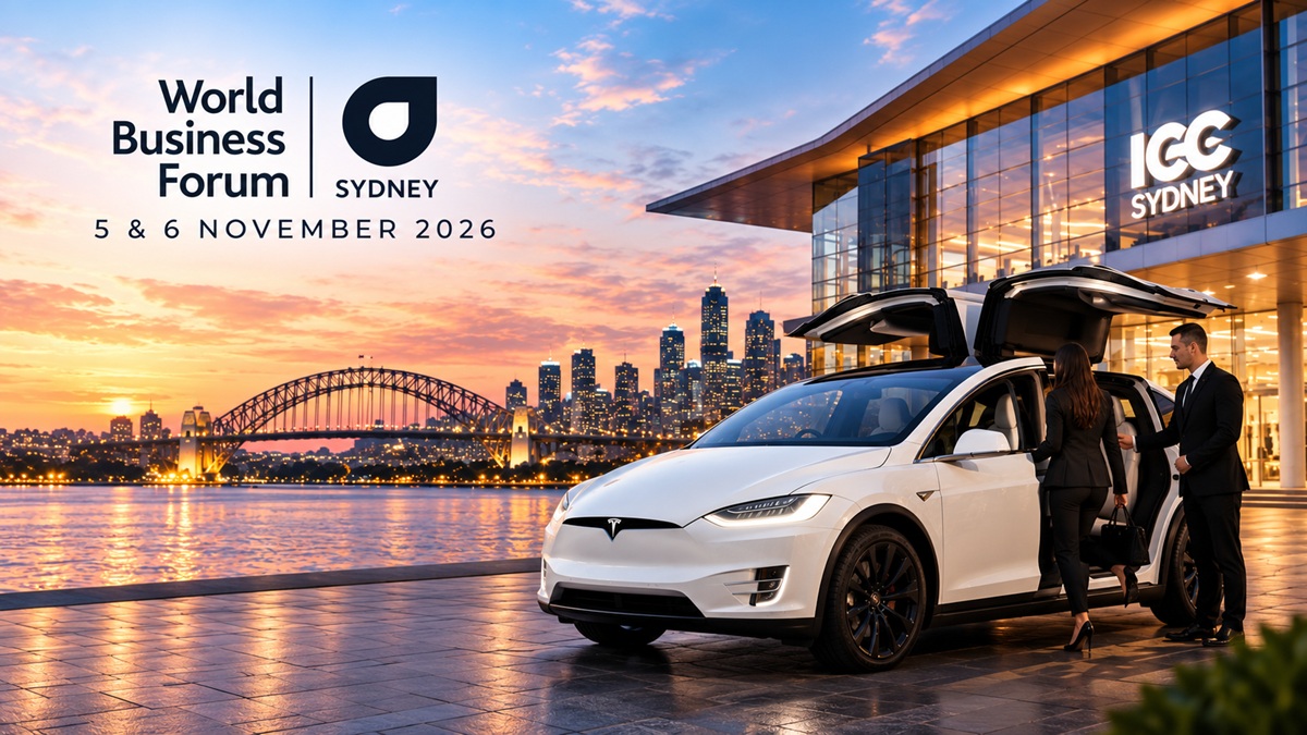 Travel with the Limousine Line to the World Business Forum - Sydney, Australia November 2026